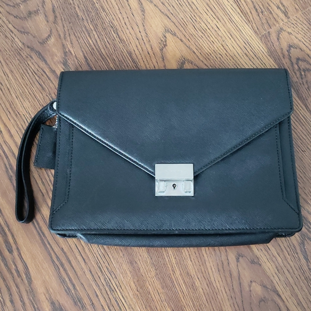 Burberry Leather Clutch with wrist strap